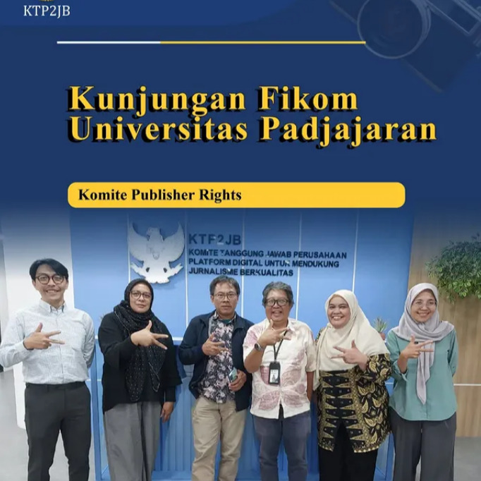 Pada Senin, 20 Juli 2026, Anggota KTP2JB Guntur Syahputra Saragih dan Alexander Suban menerima tim penelitian Fakultas Ilmu Komunikasi Universitas Padjajaran
Anggota Komite dan Dewan Pers Abdul Manan diwawancarai terkait penelitian berjudul "Analisis Kebijakan Tentang Tanggung Jawab Platform Digital untuk Keberlanjutan Media dan Jurnalisme Berkualitas di Indonesia"