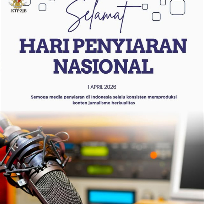 Komite Tanggung Jawab Perusahaan Platform Digital untuk mendukung Jurnalisme Berkualitas mengucapkan:
Selamat Hari Penyiaran Nasional 1 April 2026. Semoga media massa penyiaran selalu konsisten memproduksi konten jurnalisme berkualitas.