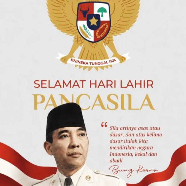 Selamat Hari Lahir Pancasila
Di Hari Lahir Pancasila ini, mari kita menjaga nilai luhur kebangsaan, persatuan dan keadilan dalam keberlanjutan generasi kita