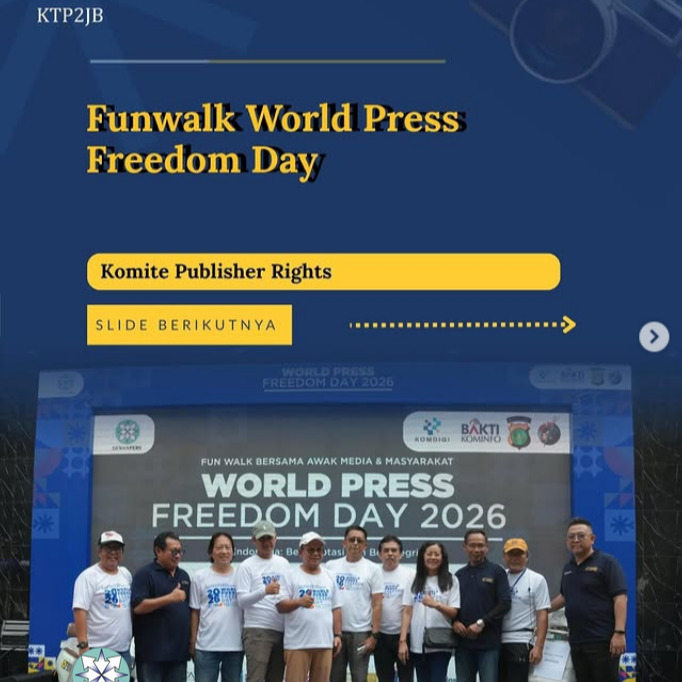 Komite Publisher Rights ikut meriahkan Fun Walk WPFD Dewan Pers 2026! 🚶‍♀️